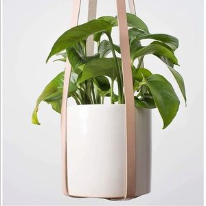 TEAK&TIDES Genuine Leather Plant Hanger